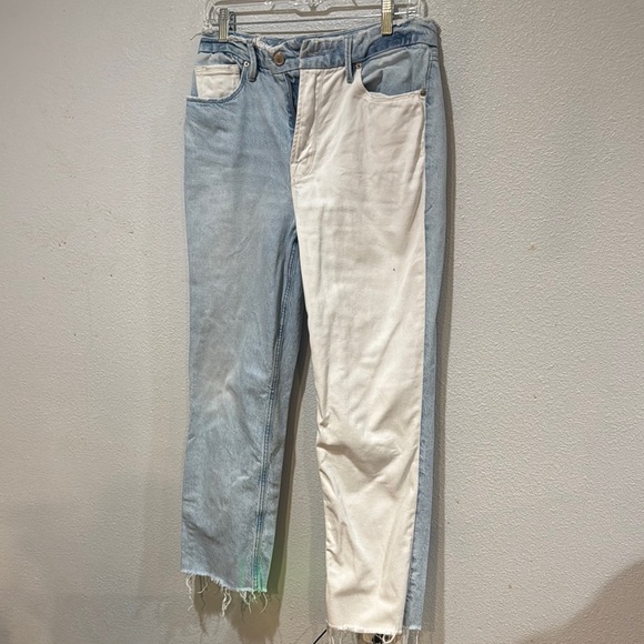 Good American Denim - Good American Two-Tone Denim Jeans